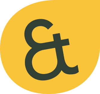 Impulsgebende Seminare und Coaching Illustration: Ampersand in grün auf gelben Hintergrund – zentrales Designelement von SEIN & SELBST